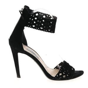 Prada Camoscio Suede Laser Cut Heels